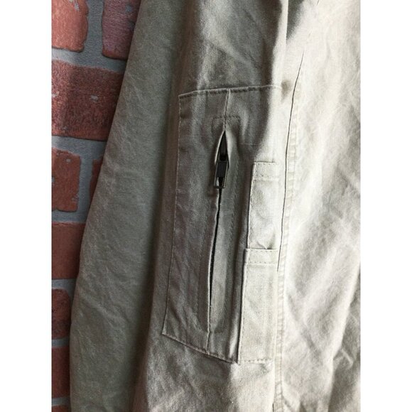 Vintage Sasson Utility Chore Jacket Collared Pockets Elastic Cuffs Size Large - Picture 4 of 6